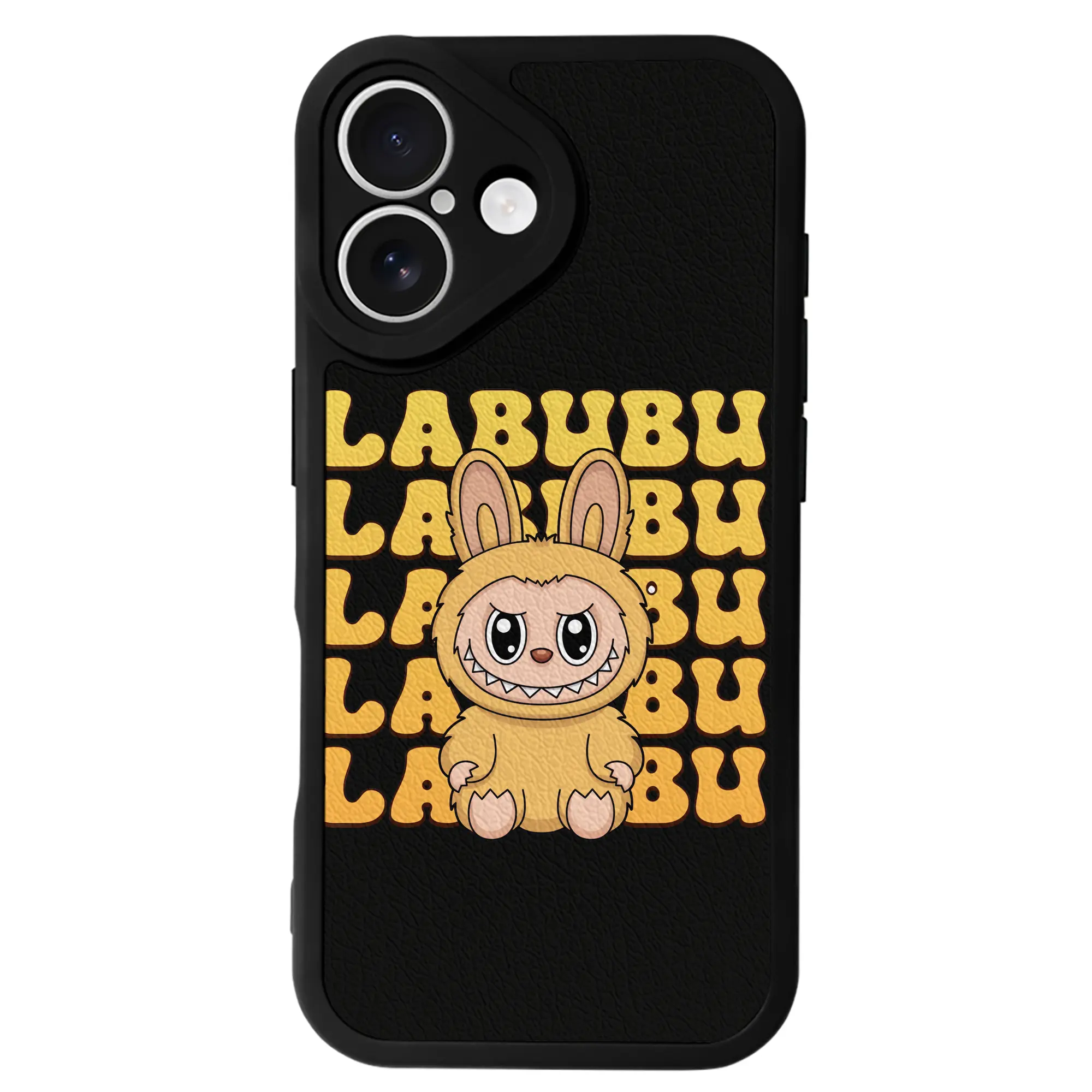 ラブブ グッズ ラブブ - IPhone 16シリーズ対応 ・ シリコンスマホケース ・ レザー調 ・ 高精度フィット ・ 耐衝撃 ・ ワイヤレス充電対応 ・ 精密カット